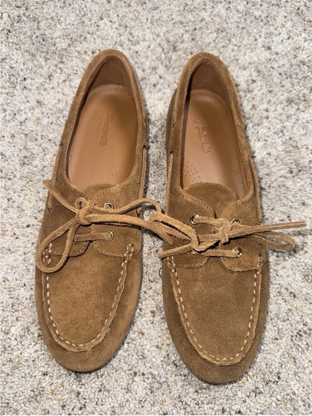 Madewell The Jamie Boat Shoe Women’s 9M Dried Acorn Suede NWOB